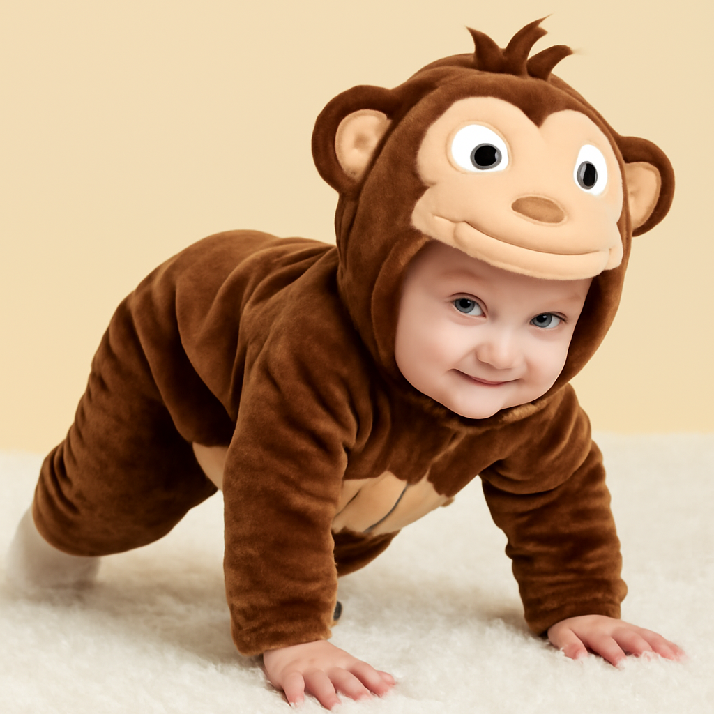 Adorable Animal-Themed Boys' Clothes Cute Kids' Crawling Suit